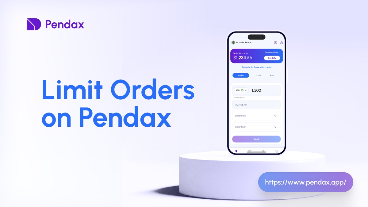 Pendax limit orders brand visual