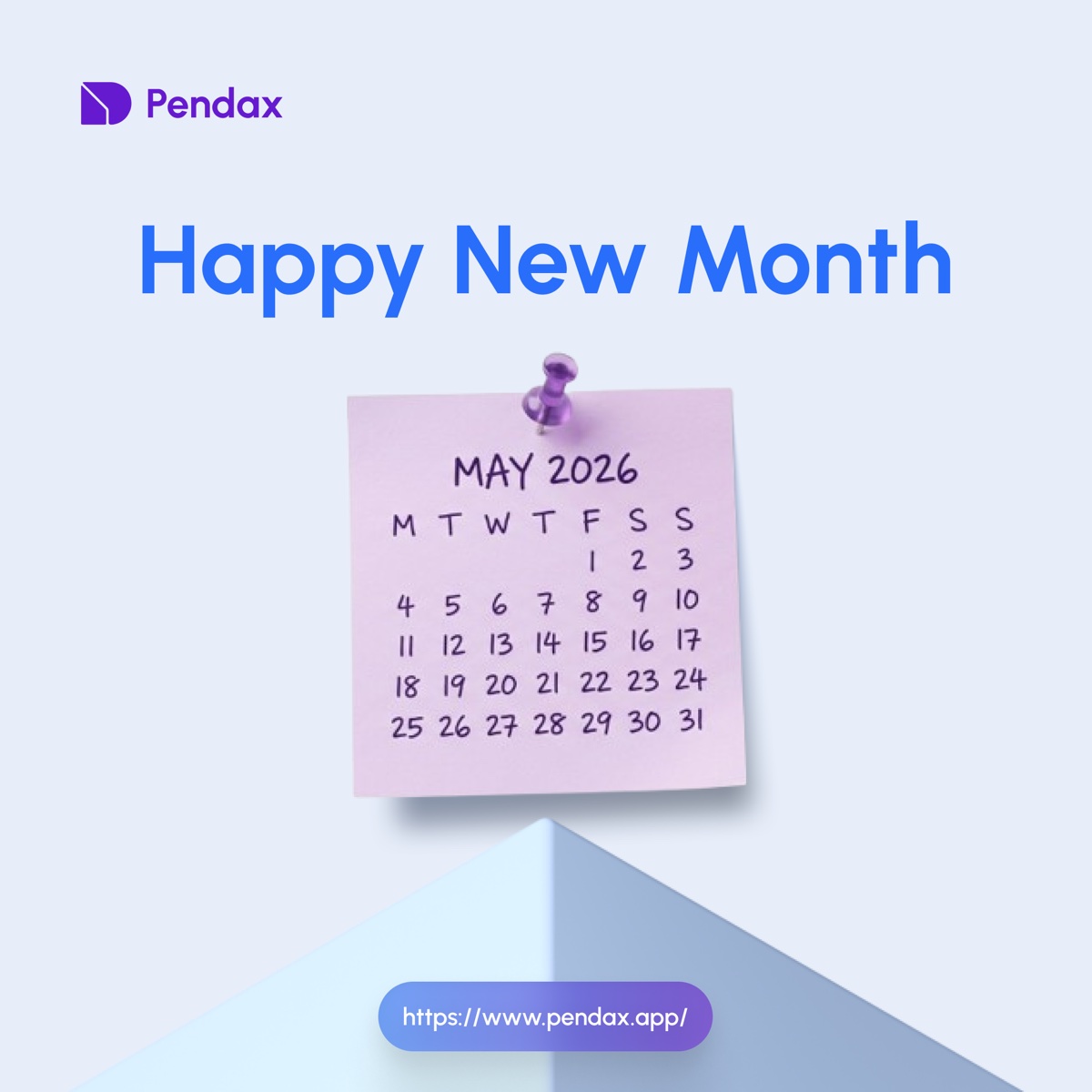 Pendax New Month brand visual