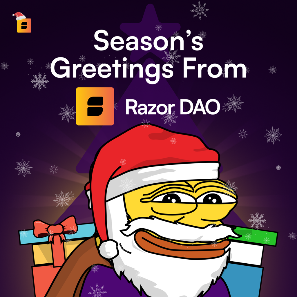Razor wallet mascot illustration showing the character in a dark promotional composition